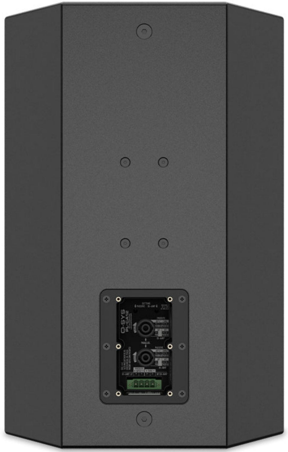 Q-SYS PL-CA12 12 Inch Two-way Passive / Bi-amp Coaxial Loudspeaker - Black - PSSL ProSound and Stage Lighting