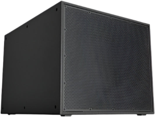 Q-SYS PL-SUB18 18-Inch Passive Installation Subwoofer - May Be Ground-Stacked or Suspended - Black - PSSL ProSound and Stage Lighting