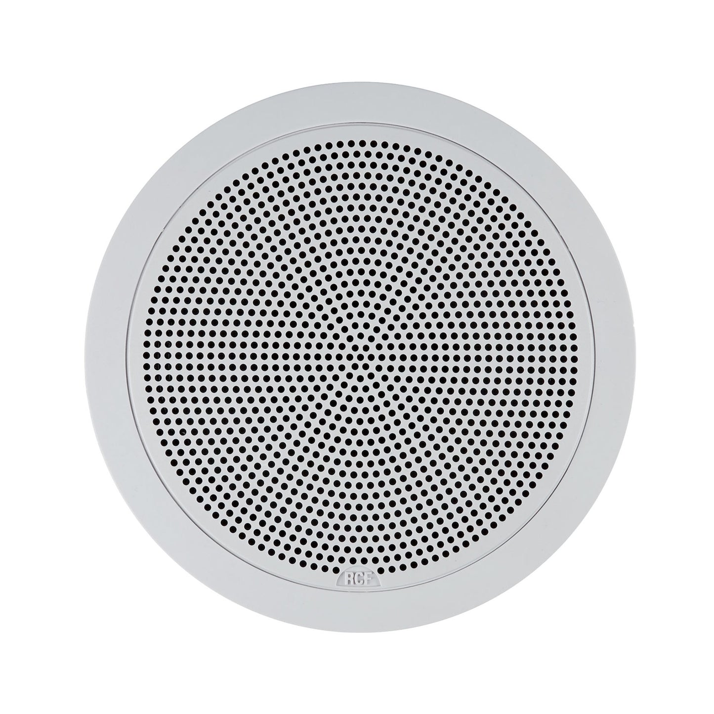 RCF PL 50 6" Twin-Cone Flush Mounting Ceiling Speaker, White, 6W, 70-100V, Plastic Grille