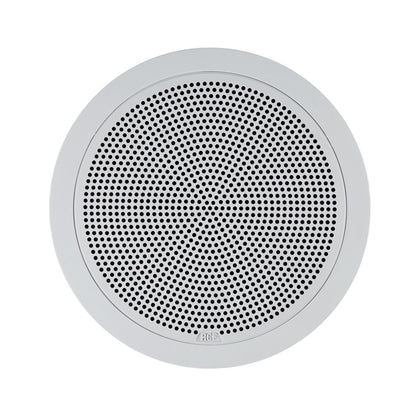 RCF PL 50 6" Twin-Cone Flush Mounting Ceiling Speaker, White, 6W, 70-100V, Plastic Grille
