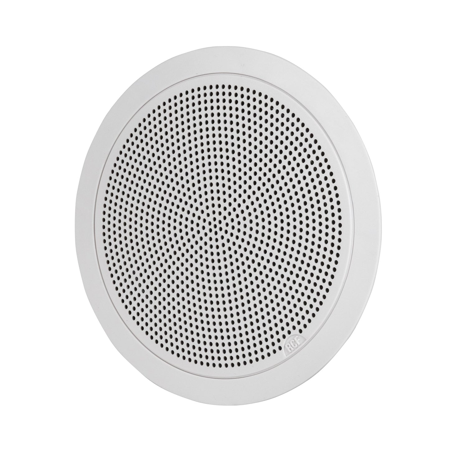RCF PL 50 6" Twin-Cone Flush Mounting Ceiling Speaker, White, 6W, 70-100V, Plastic Grille