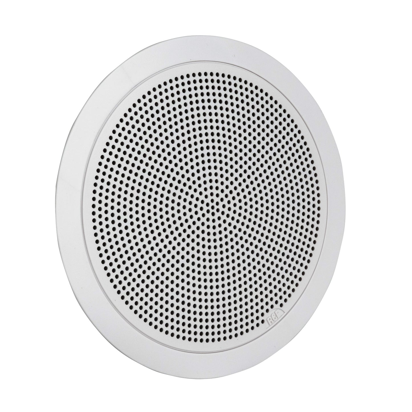RCF PL 50 6" Twin-Cone Flush Mounting Ceiling Speaker, White, 6W, 70-100V, Plastic Grille