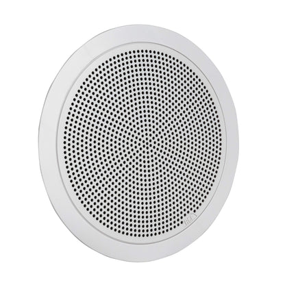 RCF PL 50 6" Twin-Cone Flush Mounting Ceiling Speaker, White, 6W, 70-100V, Plastic Grille