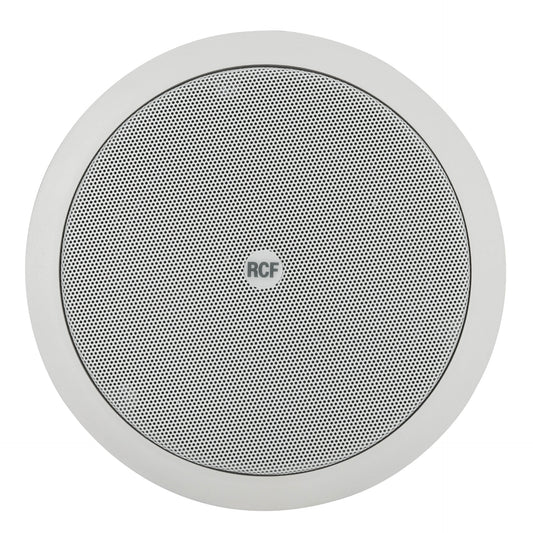 RCF PL 60 6" Twin-Cone Flush Mounting Ceiling Speaker, White, 6W, 70-100V