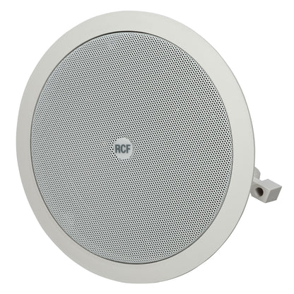 RCF PL 60 6" Twin-Cone Flush Mounting Ceiling Speaker, White, 6W, 70-100V