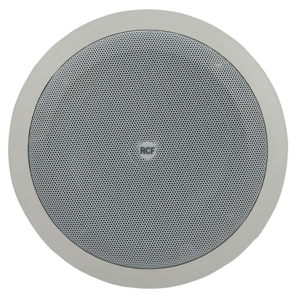 RCF PL 6X 6" Coax Flush Mnt. Ceil. Speaker With Line Transf., 12W, IP 44 (White)