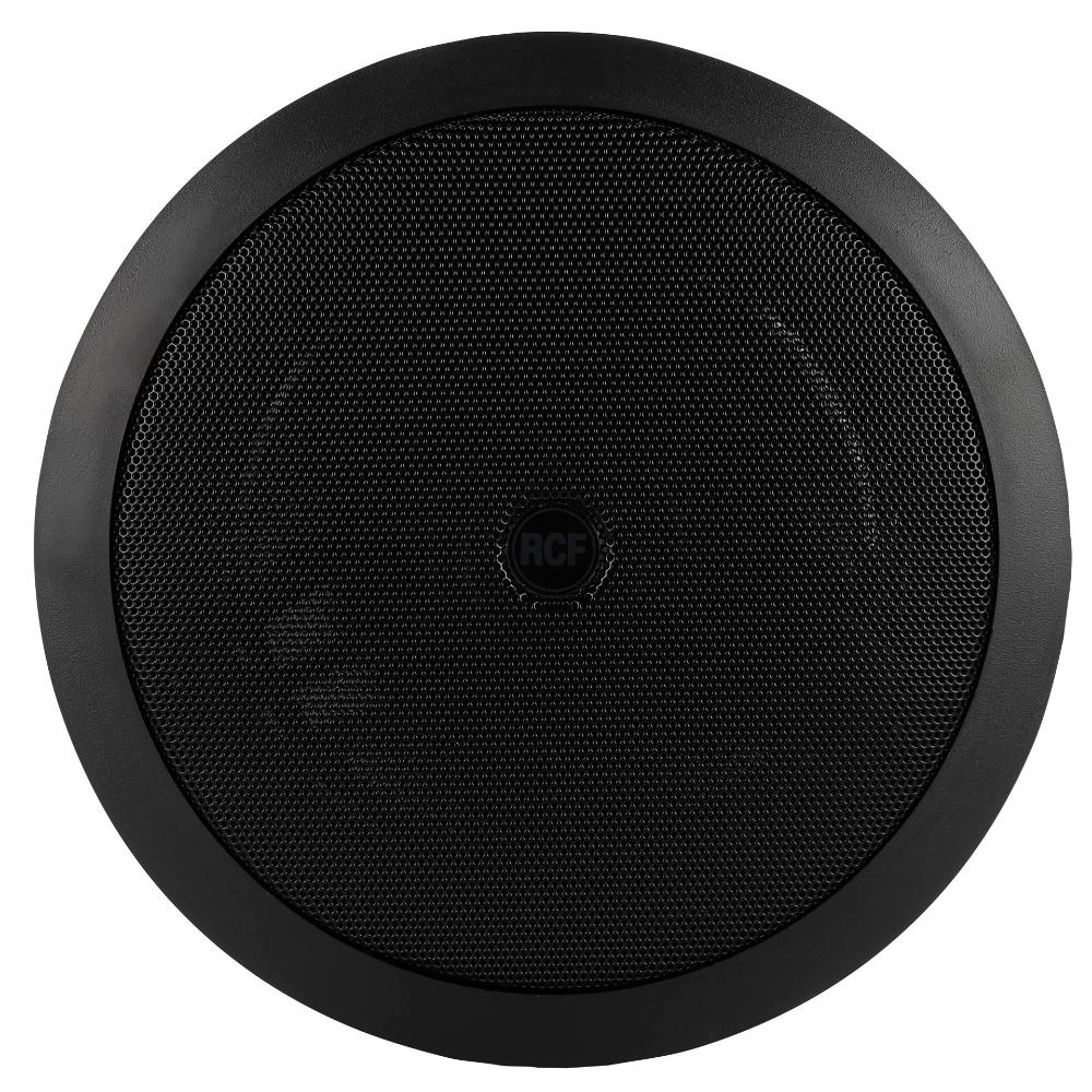 RCF PL 6X B 6" Coax Flush Mnt. Ceil. Speaker With Line Transf., 12W, IP. 44 (Black)