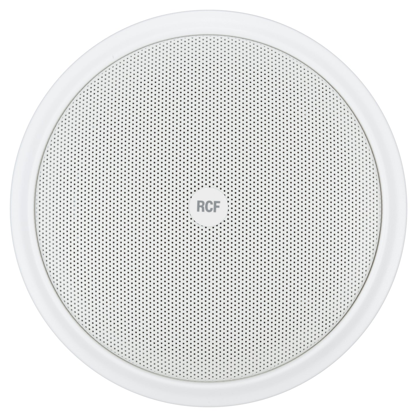 RCF PL 70EN 6" Twin-Cone Flush Mounting Ceiling Speaker, White Frame+Grid, 6W, 70-100V. Steel Back-Can Included - EN54-24