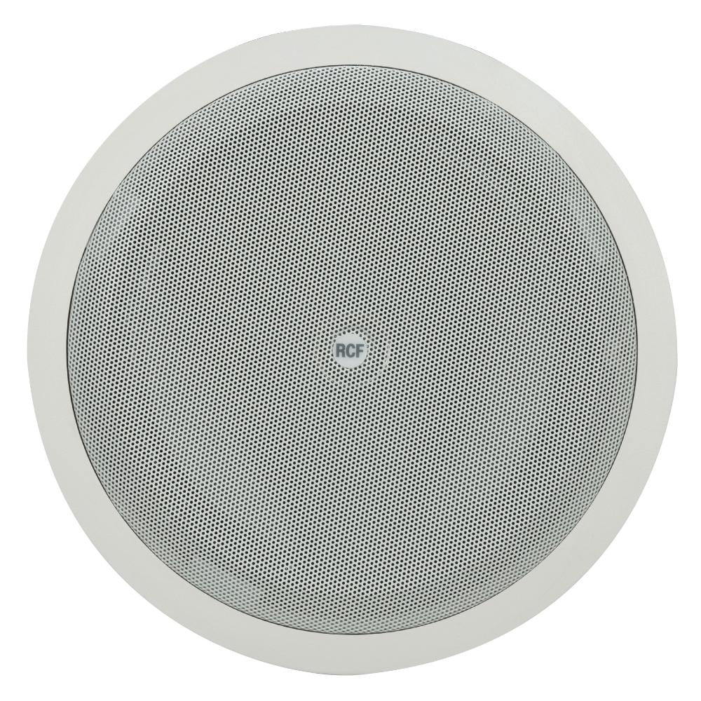 RCF PL8X W Passive 80W 8" 2-Way Coaxial Ceiling Speaker with Transformer - 70/100V (IP44) (White)
