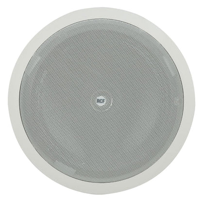RCF PL8X W Passive 80W 8" 2-Way Coaxial Ceiling Speaker with Transformer - 70/100V (IP44) (White)