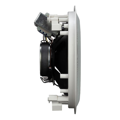 RCF PL8X W Passive 80W 8" 2-Way Coaxial Ceiling Speaker with Transformer - 70/100V (IP44) (White)