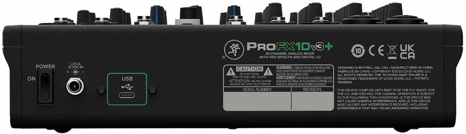 Mackie ProFX10v3+ 10-Channel Analog Mixer with Enhanced FX / USB