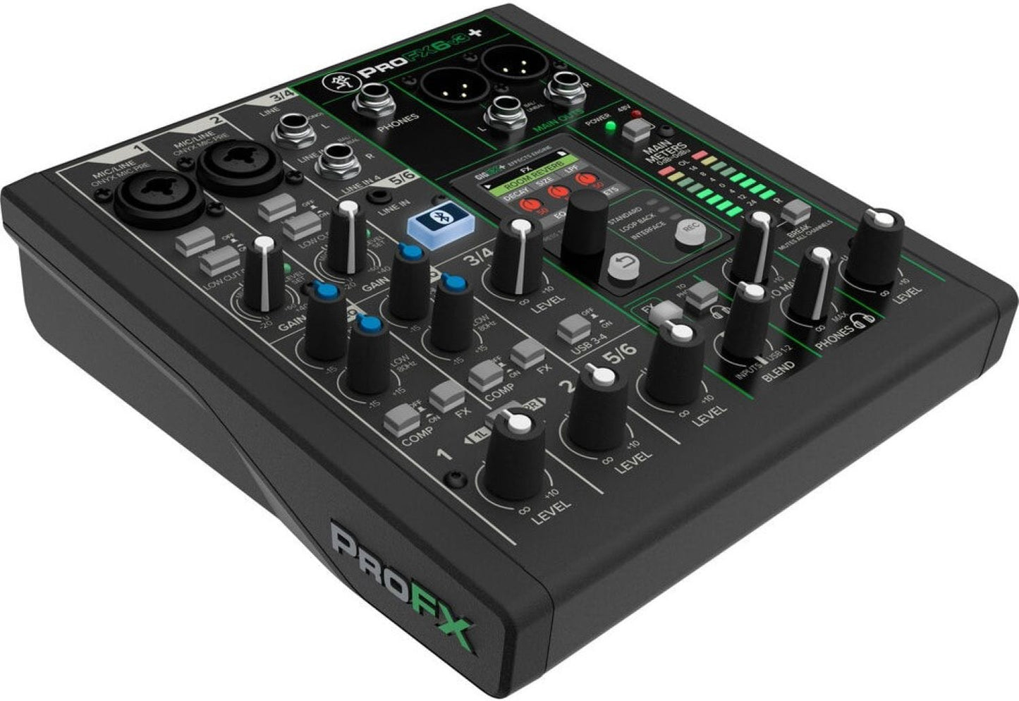 Mackie ProFX6v3+ 6-Channel Analog Mixer with Enhanced FX/USB Recording Modes/Bluetooth - PSSL ProSound and Stage Lighting