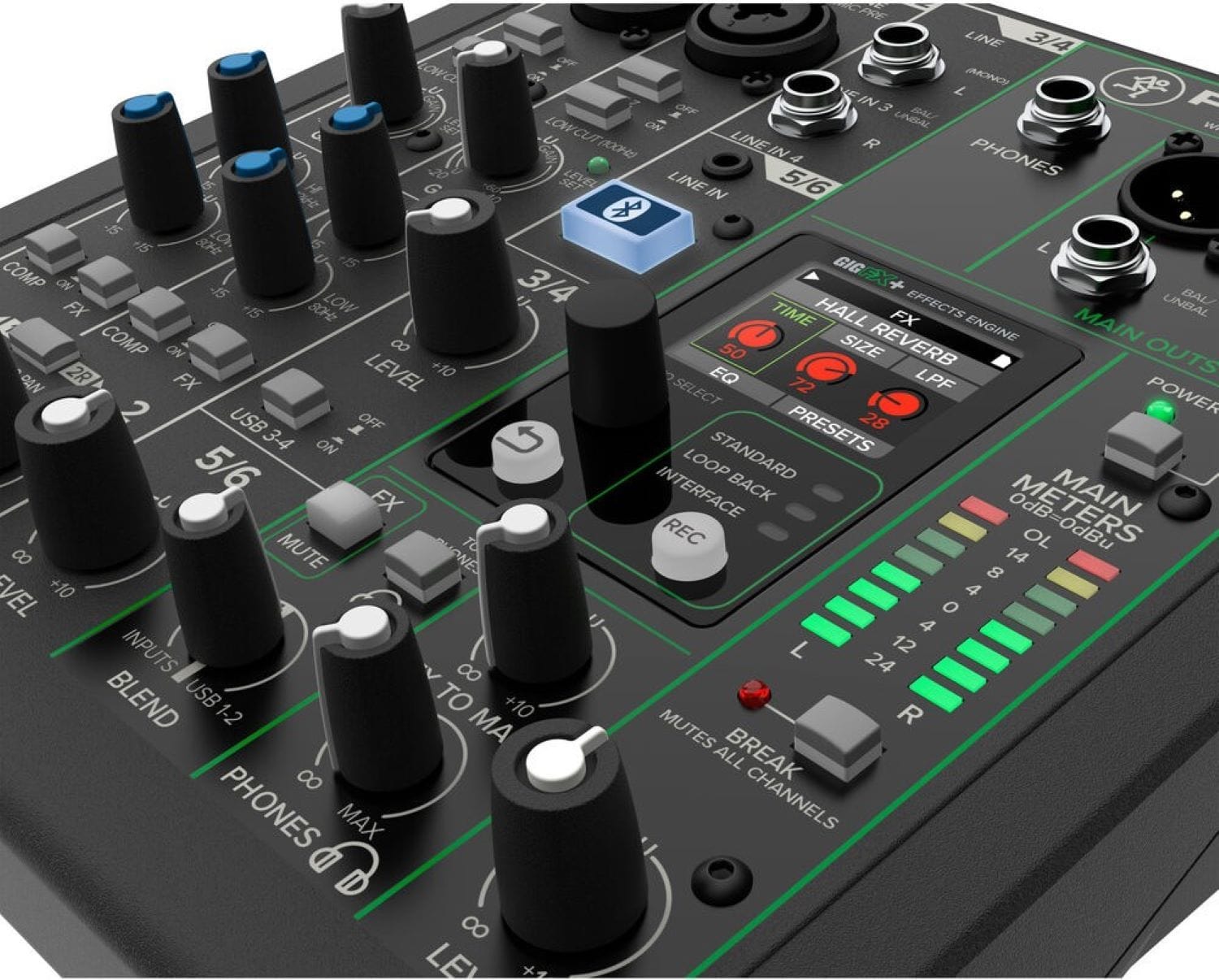 Mackie ProFX6v3+ 6-Channel Analog Mixer with Enhanced FX/USB Recording Modes/Bluetooth - PSSL ProSound and Stage Lighting