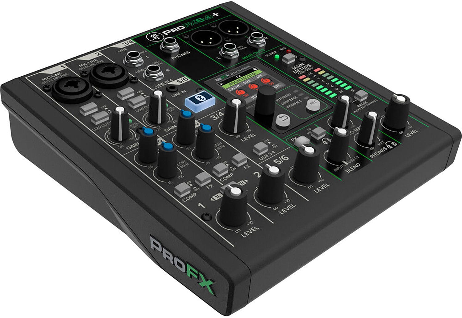 MACKIE PROFX6 v3 本体と電源アダプター、音出し動作確認済み Mackie ProFX6v3+ 6-Channel Analog Mixer with Enhanced FX / USB