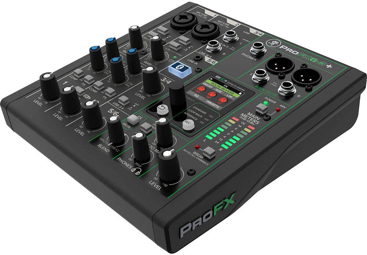 Mackie ProFX6v3+ 6-Channel Analog Mixer with Enhanced FX / USB