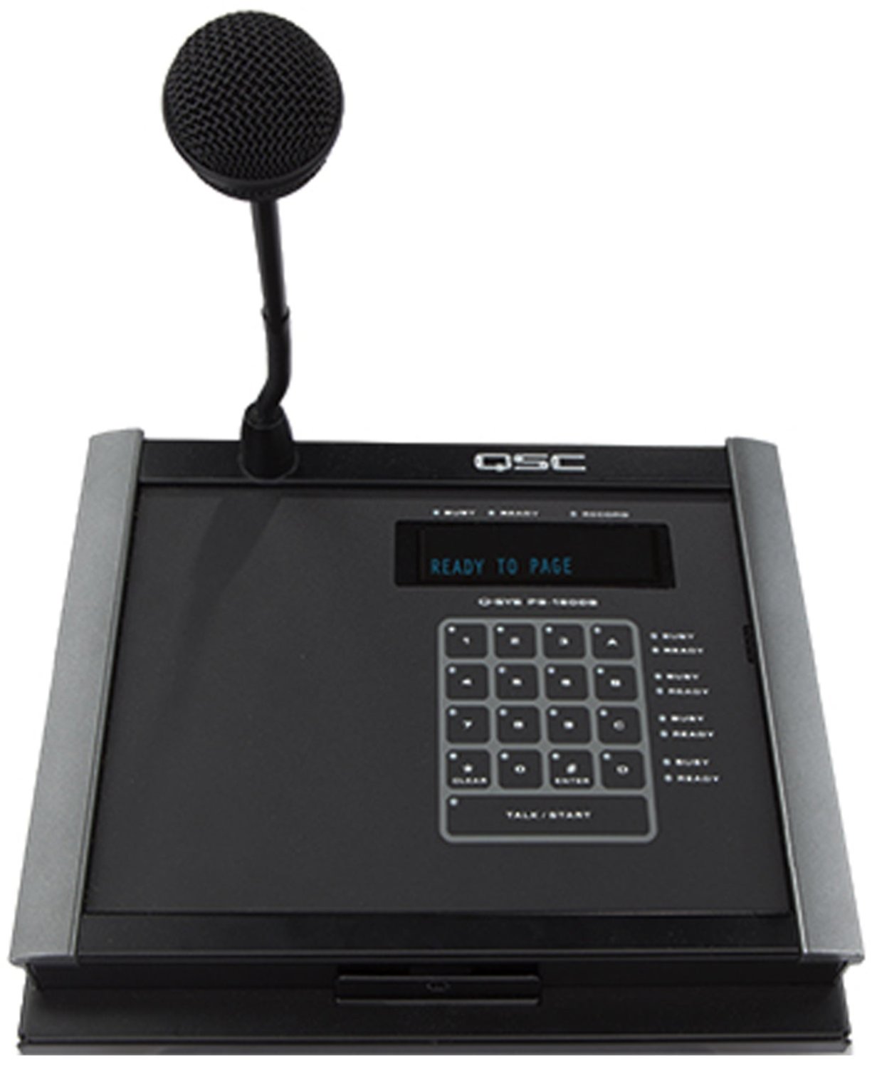 Q-SYS PS-1650G Q-Sys 16-Button Command Code Wall Mounted Page Station - Gooseneck Microphone - PSSL ProSound and Stage Lighting