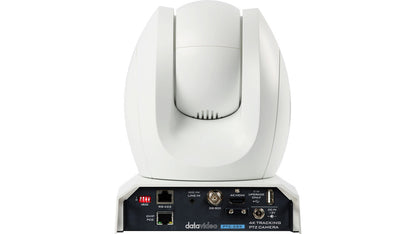 Datavideo PTC-285W 4K 12x NDI® | HX, 3G-SDI, and HDMI PTZ Camera with Tracking in White.