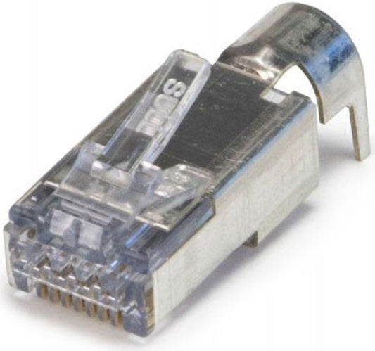 Platinum Tools 105029 ezEX48 CAT6A STP Connector with External Ground, 100-Piece