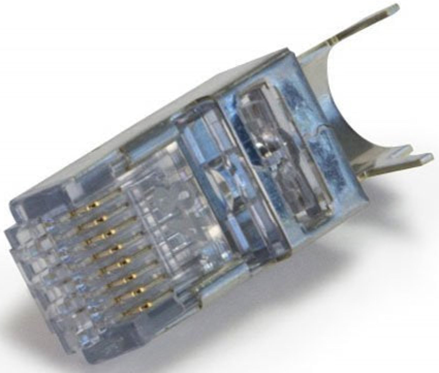 Platinum Tools 105029 ezEX48 CAT6A STP Connector with External Ground, 100-Piece