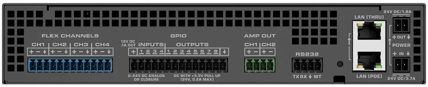 Q-SYS QIO-FLEX4A 4-Flex I/O Channel Multi-Purpose Expander - PSSL ProSound and Stage Lighting