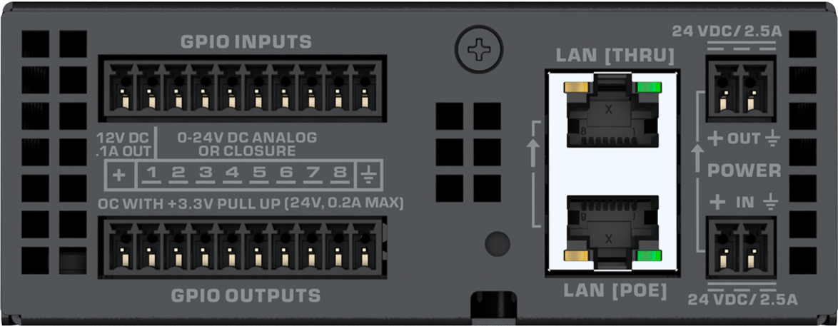 Q-SYS QIO-GP8x8 8x entrées logiques et 8x sorties logiques Extension d'E/S réseau Q-SYS