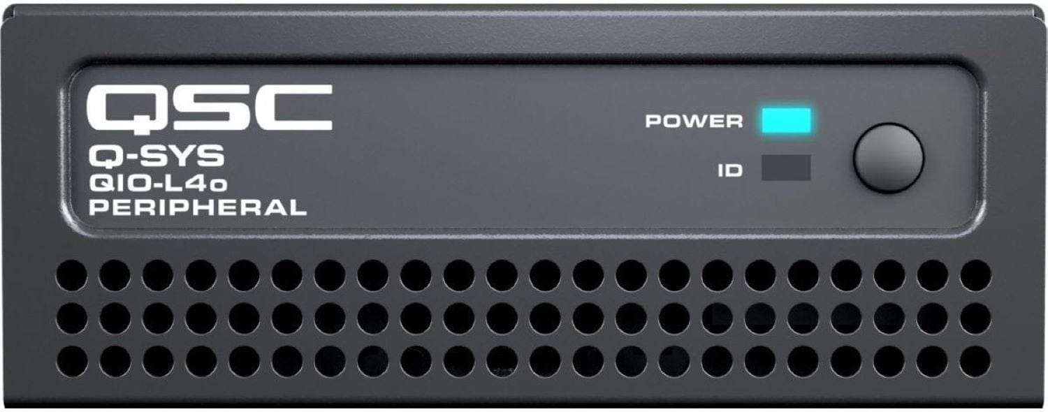 Q-SYS QIO-L4O Daisy-Chainable Peripheral with 4 Line Outputs