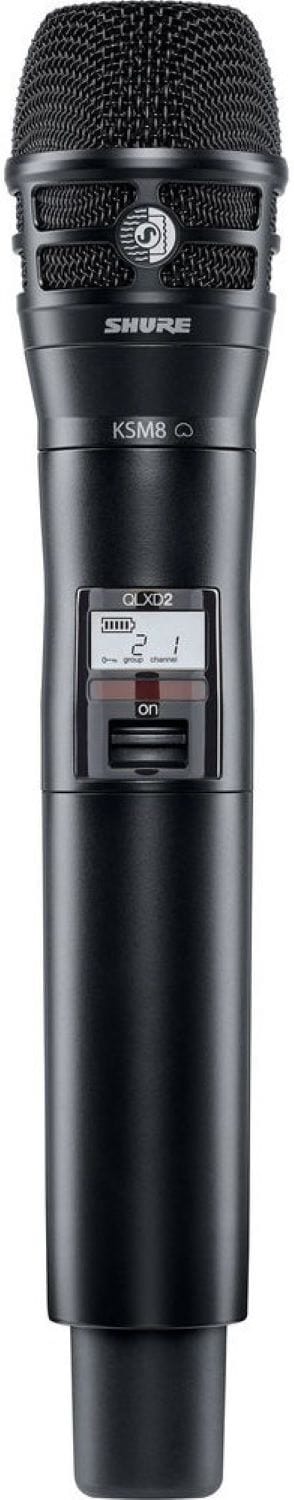 Shure QLXD2/K8B Handheld Transmitter with KSM8 Capsule - H50 Band - PSSL ProSound and Stage Lighting