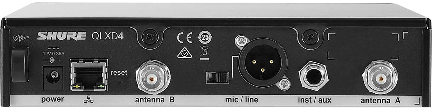 Shure QLXD24 System w/ QLXD2/BETA58A Handheld Transmitter, J50A Band - PSSL ProSound and Stage Lighting