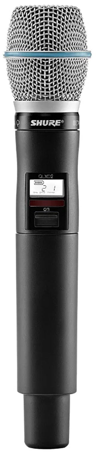 Shure QLXD24 Wireless System w/ QLXD2/BETA87A Handheld Transmitter, G50 Band - PSSL ProSound and Stage Lighting