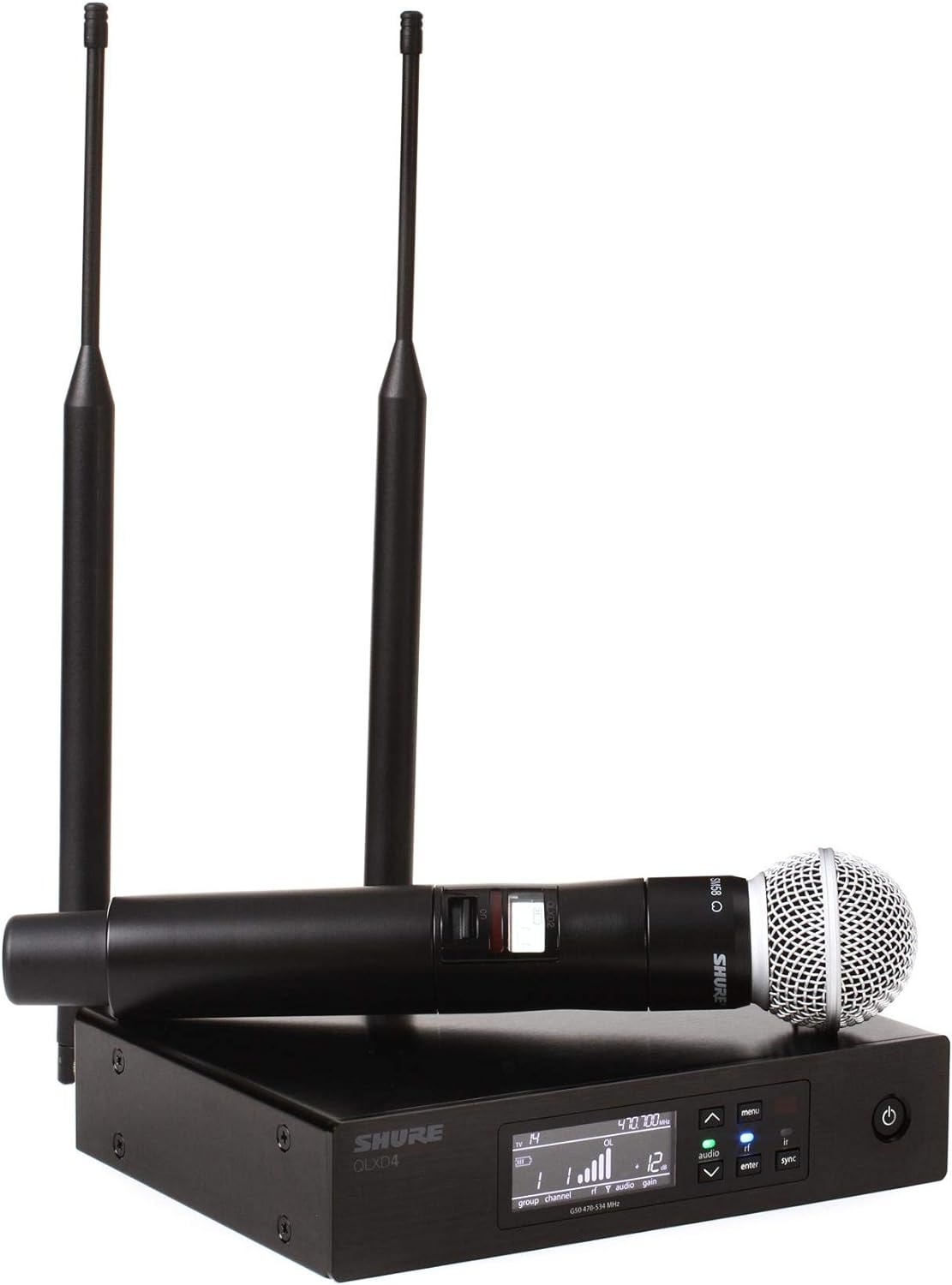 Shure QLXD24 System w/ QLXD2/SM58 Handheld Transmitter, J50A Band - PSSL ProSound and Stage Lighting