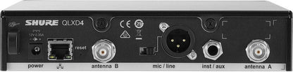 Shure QLXD4-J50A Wireless Microphone Digital Receiver - J50A Range - PSSL ProSound and Stage Lighting