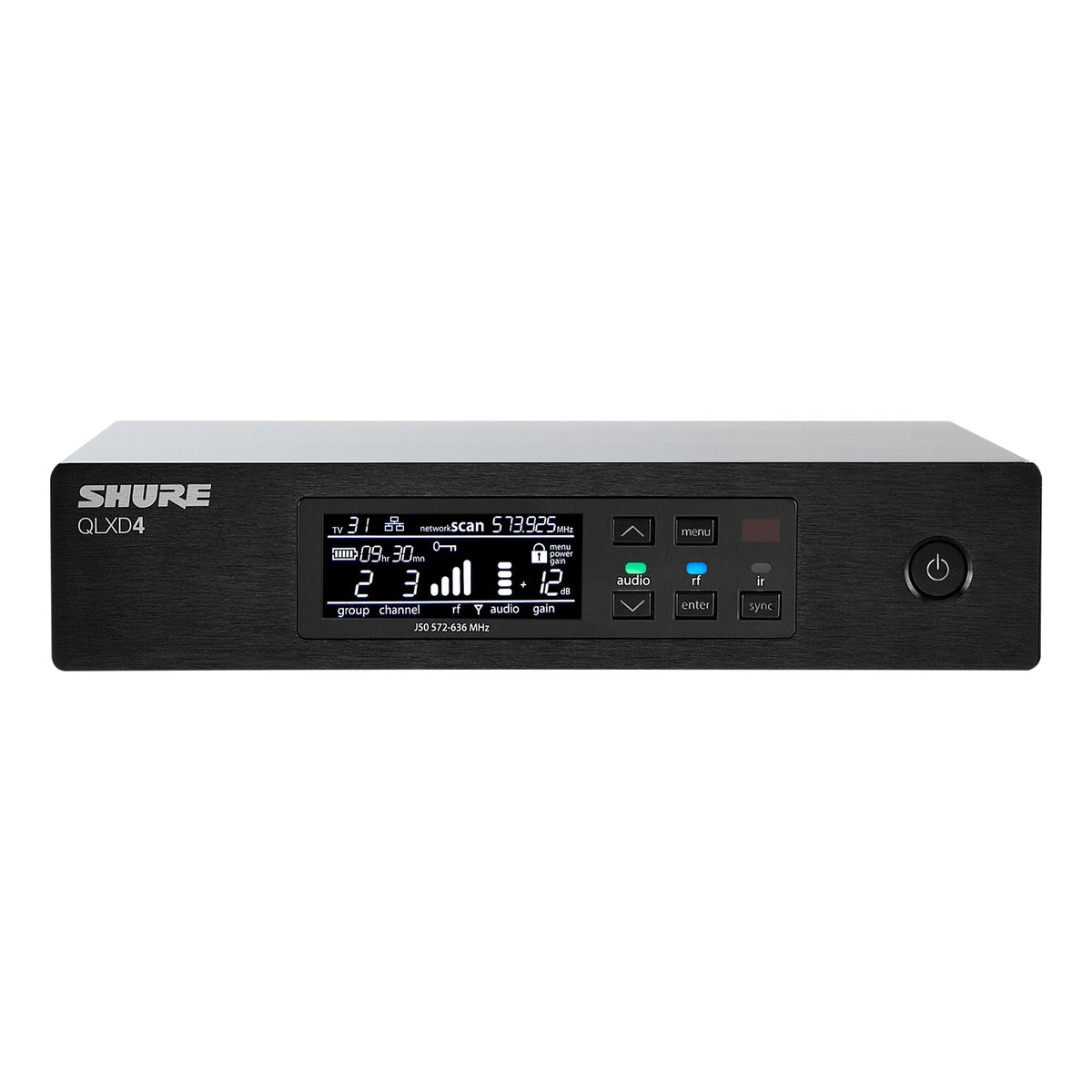 Shure QLXD4TA=-H50 QLXD4 WIRELESS RECEIVER TAA