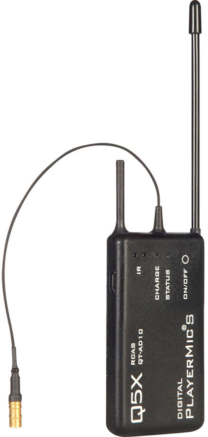 Shure QTAD10PS=-G56 AD10PS PlayerMic Short Transmitter - 470-636 MHz - PSSL ProSound and Stage Lighting