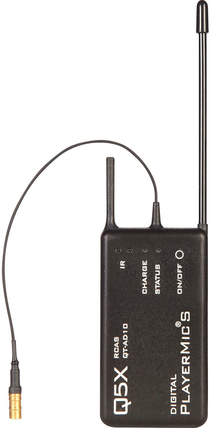 Shure QTAD10PS=-G56 AD10PS PlayerMic Short Transmitter - 470-636 MHz - PSSL ProSound and Stage Lighting