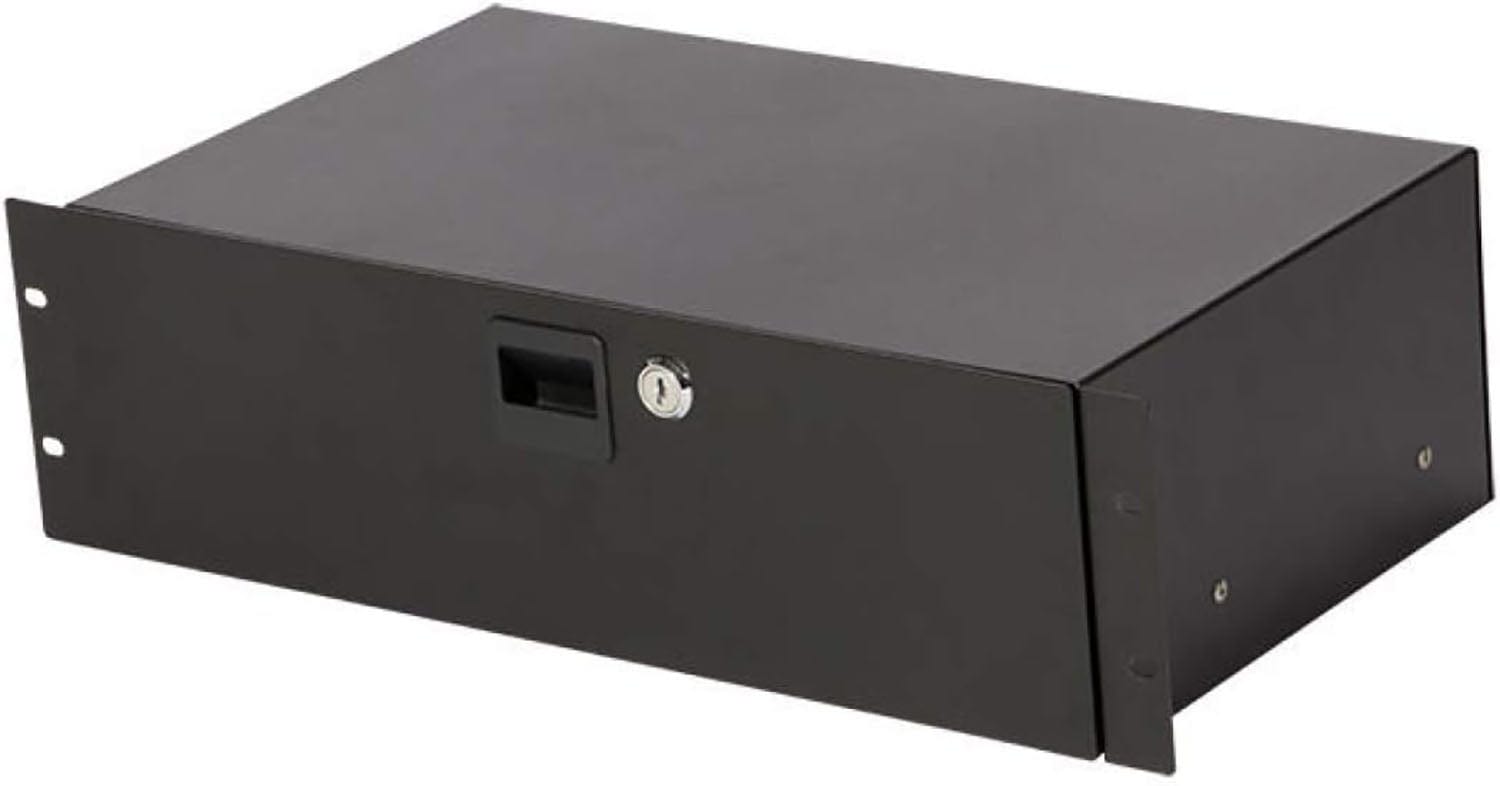 On-Stage RDLS3000 3U Locking Rack Drawer - Shallow – Solotech