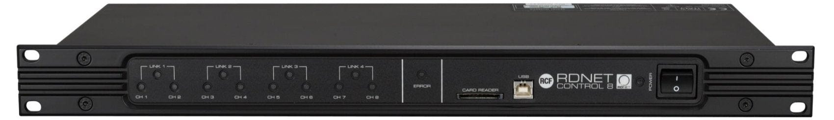 RCF RDNET-8 Control 8 Interface - 8 Channel / 36 Units Per Channel / 1SP Rack - PSSL ProSound and Stage Lighting