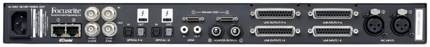 Focusrite Red 16Line 64x64 I/O Thunderbolt 3 Audio Interface - PSSL ProSound and Stage Lighting