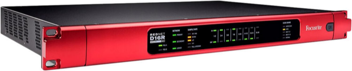 Focusrite RedNet D16R MkII 16x16 AES3 Digital Dante Audio Interface - PSSL ProSound and Stage Lighting