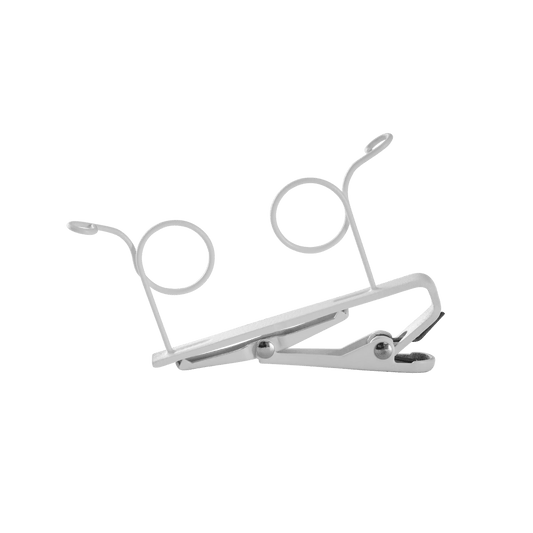Shure RK187T2-W DUAL TIE CLIP, WHITE