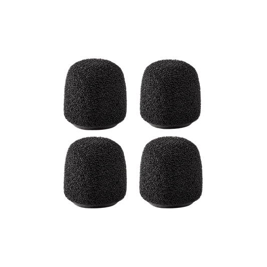 Shure RK187WS-B Windscreen, Snap-fit, Black, Qty 4