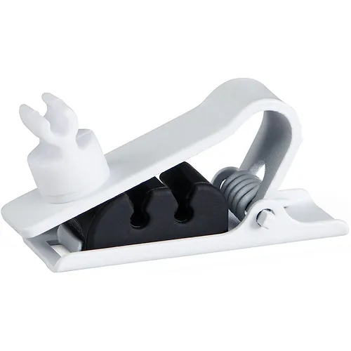 Shure RPMDL4DTC/W DUAL TIE CLIP, WHITE, QTY. 3