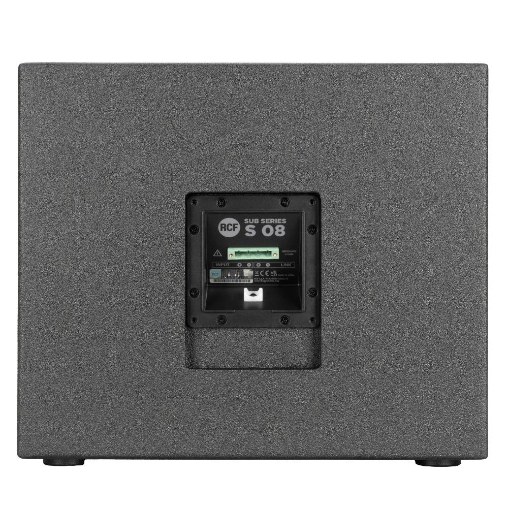 RCF S-08-P Passive (250W @ 4 Ohm) 8" Subwoofer for Use w/ Subwoofer Satelite System