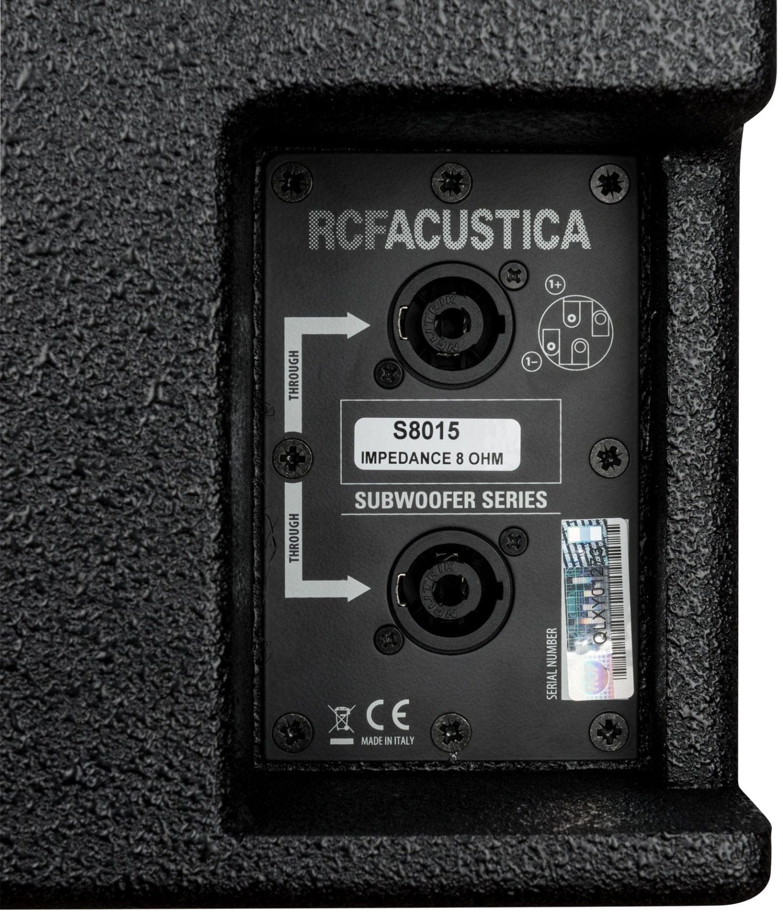 RCF S 8015LP Passive 15 Inch Band-Pass Subwoofer - 800 Watt RMS