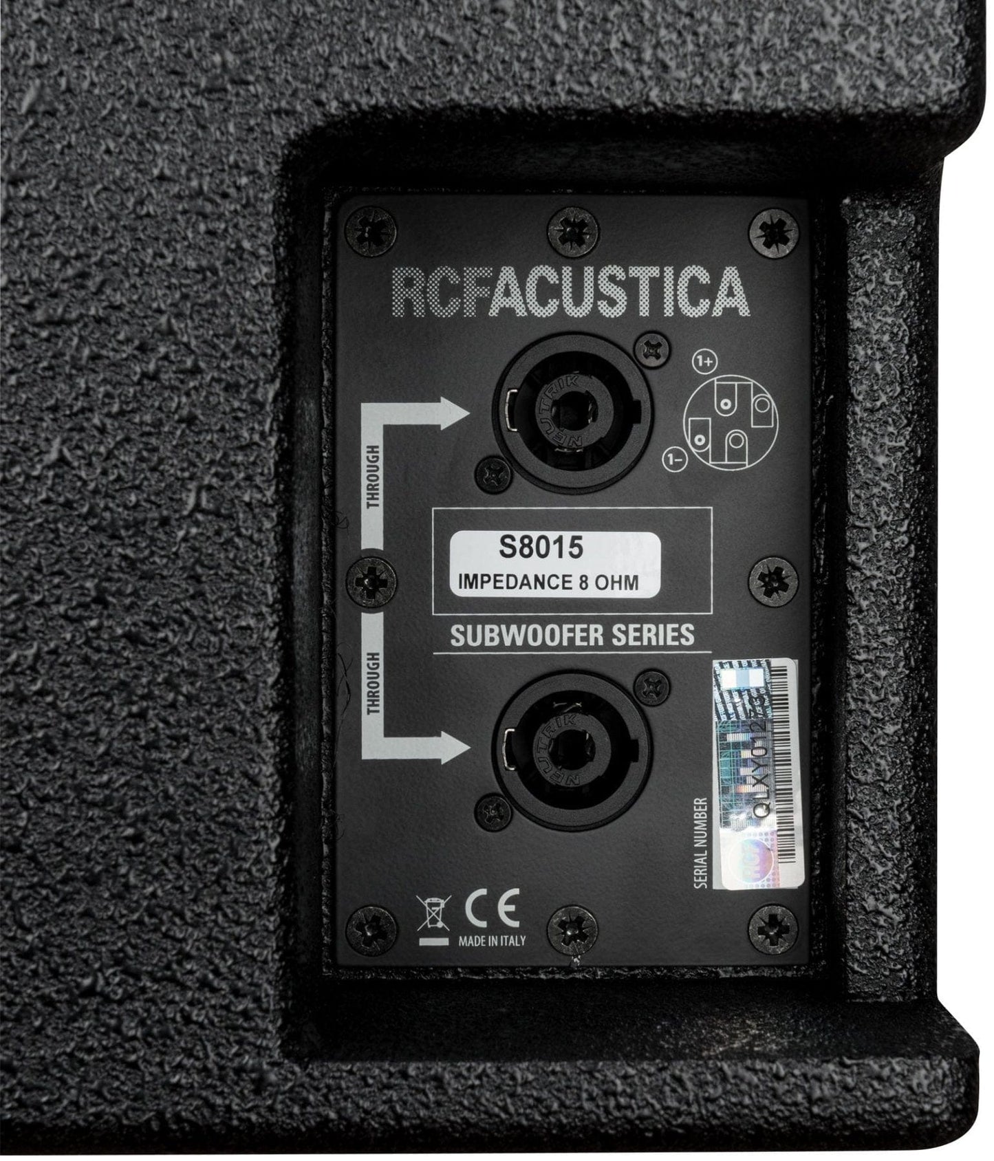 RCF S 8015LP Passive 15 Inch Band-Pass Subwoofer - 800 Watt RMS - Black - PSSL ProSound and Stage Lighting