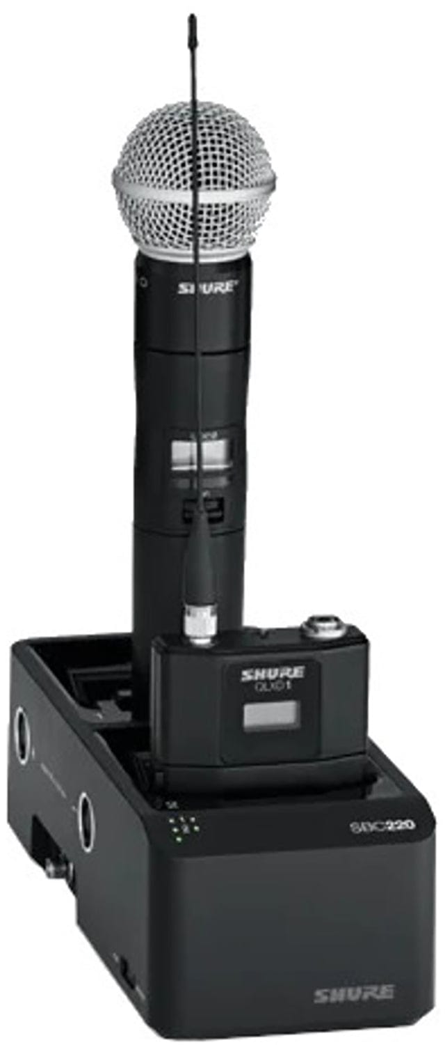 Shure SBC220 2 Bay Networked Docking Charging Station - PSSL ProSound and Stage Lighting