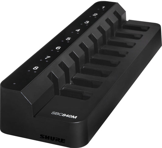 Shure SBC840M-US 8-Bay Networked Charger for SB910M Batteries - PSSL ProSound and Stage Lighting
