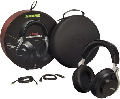 Shure SBH2350-BK AONIC 50 GEN 2 Wireless Noise Cancelling Headphones - Black - PSSL ProSound and Stage Lighting