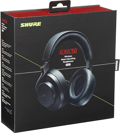 Shure SBH50G2-BK AONIC 50 GEN 2 Wireless Noise Cancelling Headphones - Black - PSSL ProSound and Stage Lighting