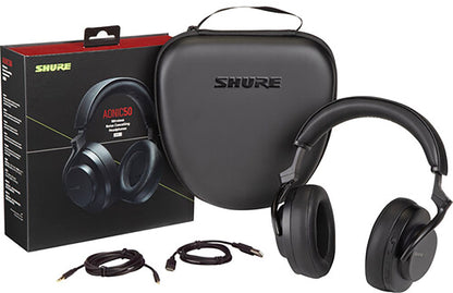Shure SBH50G2-BK AONIC 50 GEN 2 Wireless Noise Cancelling Headphones - Black - PSSL ProSound and Stage Lighting